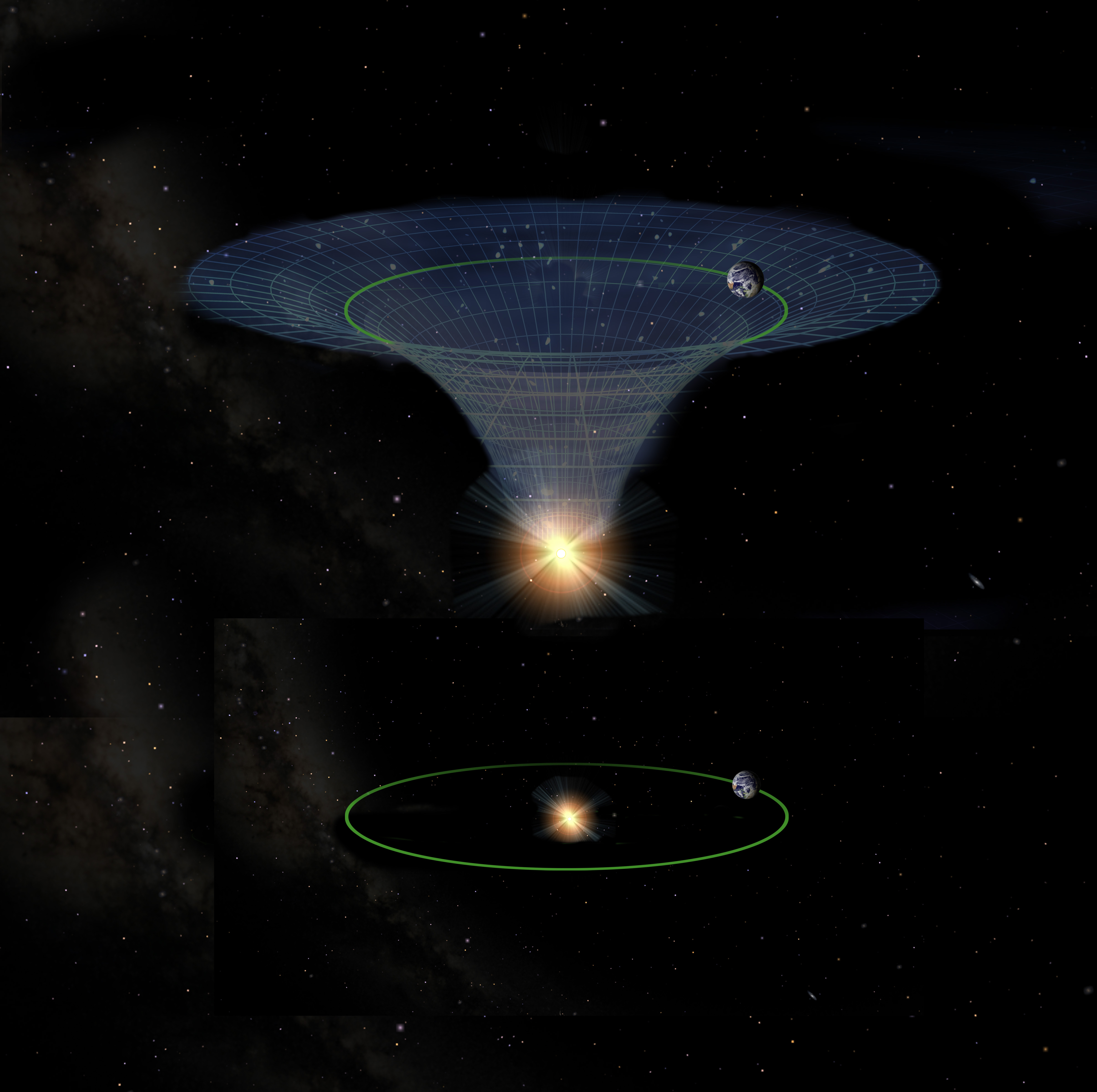 Black hole illustration for the Gravity Demo